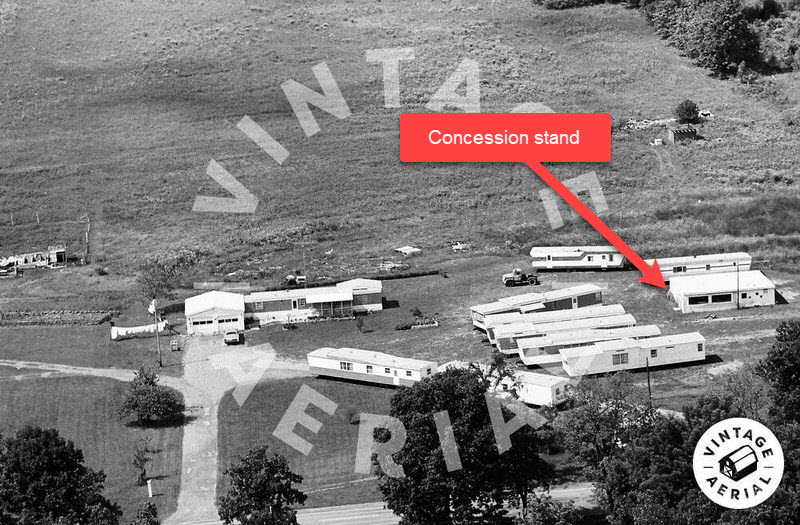 Starlite Drive-In Theatre - Vintage Aerial (newer photo)